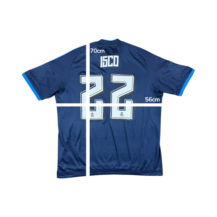2015-16 Real Madrid Adidas Third Shirt Player Authentic #22 ISCO - 8/10 - (L)