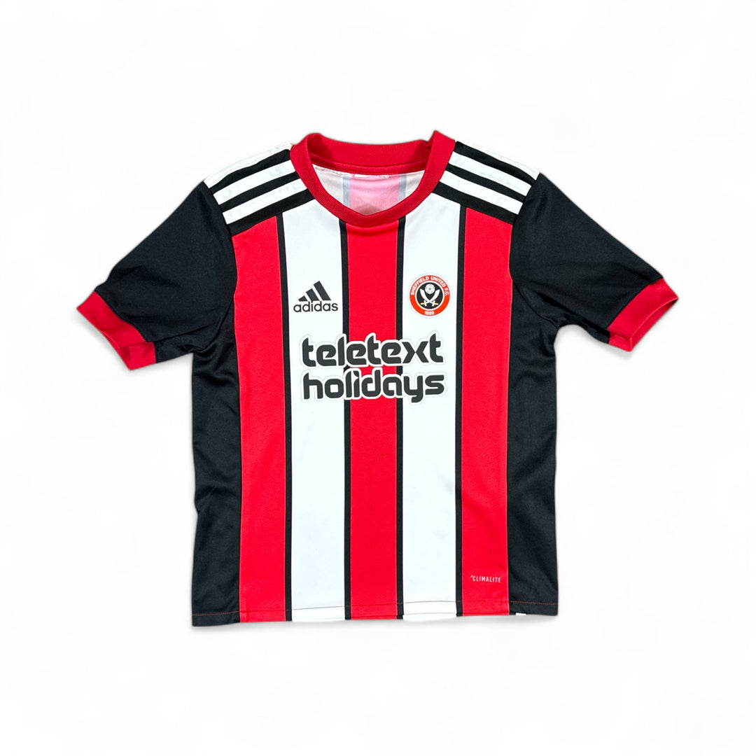 2017-18 Sheffield United Adidas Home Shirt - 8/10 - (4-5 Years)