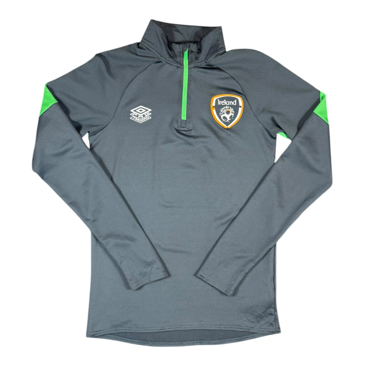2021-22 Ireland 1/4 Zip Training Shirt L/S - 8/10 - (S)
