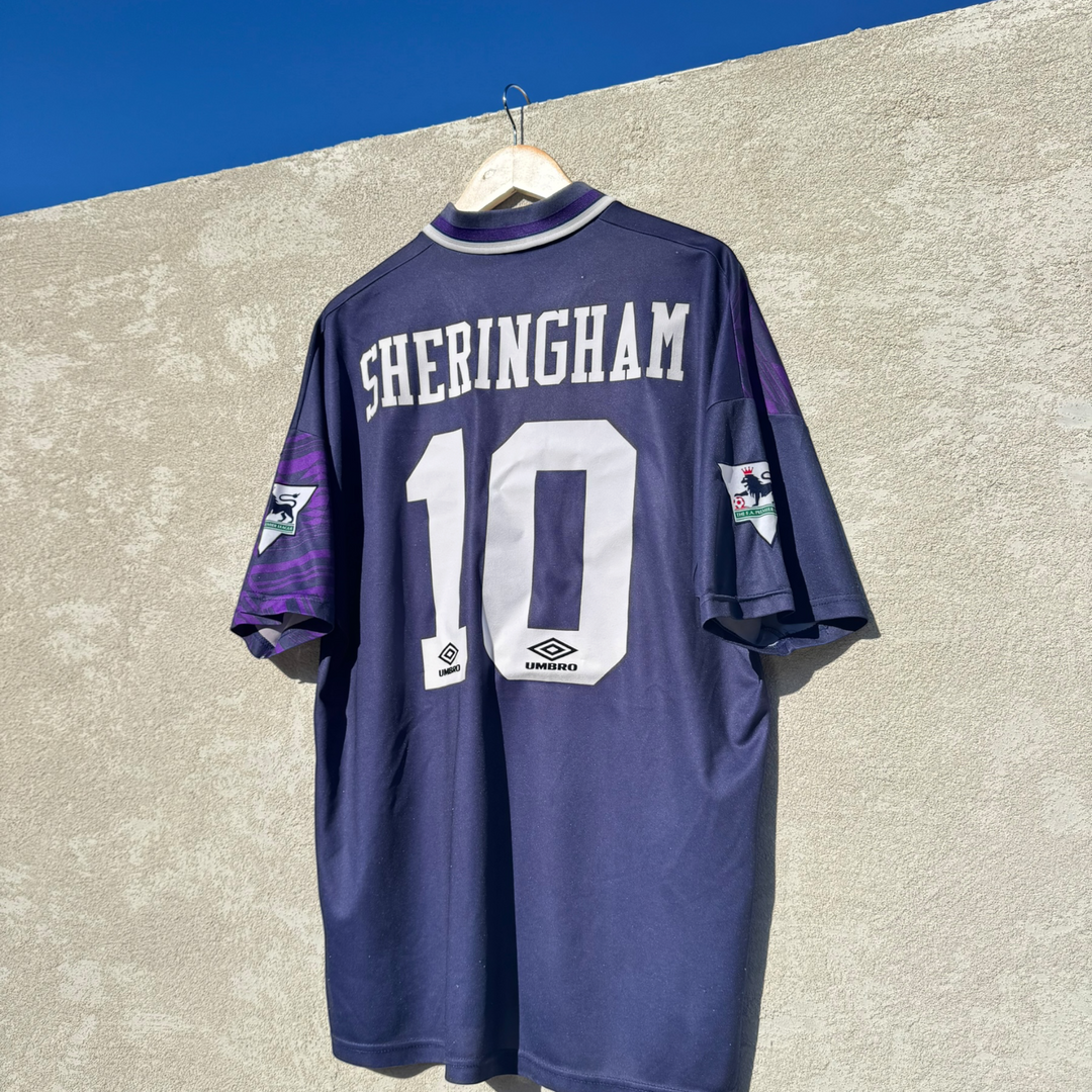 1994-95 Tottenham Hotspurs Away Shirt SHERRINGHAM #10 - 7/10 - (XL)
