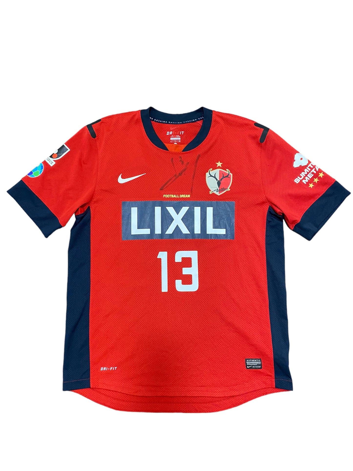 Kashima Antlers 2012 Koroki Signed Jersey Men’s XL