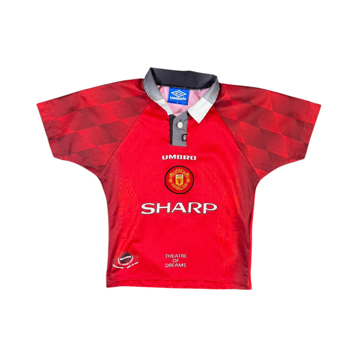 1996-98 Manchester United Home Shirt - 8/10 - (9-10 Years)
