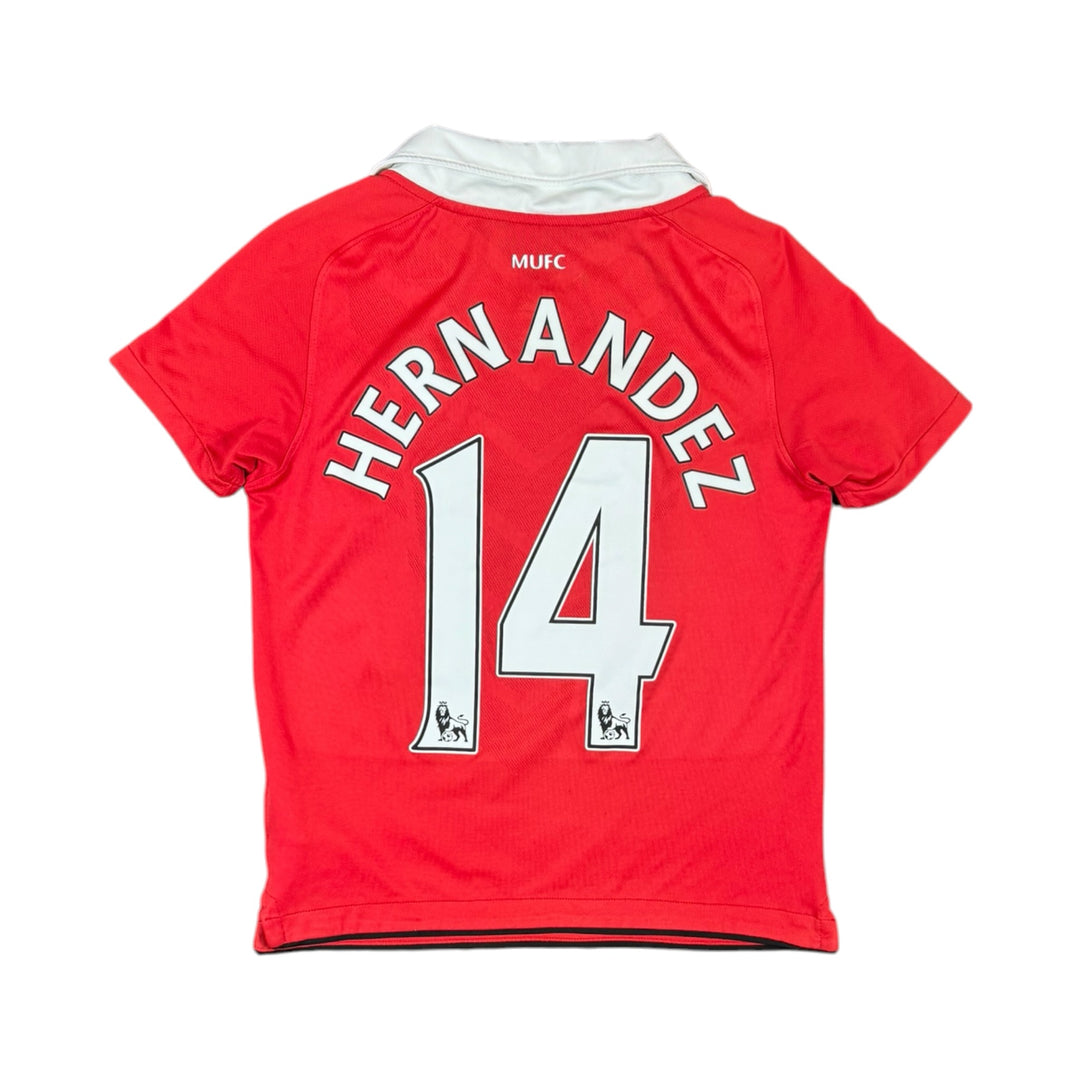 2010-11 Manchester United Home Shirt HERNANDEZ #14 - 8/10 - (9-10 Years)