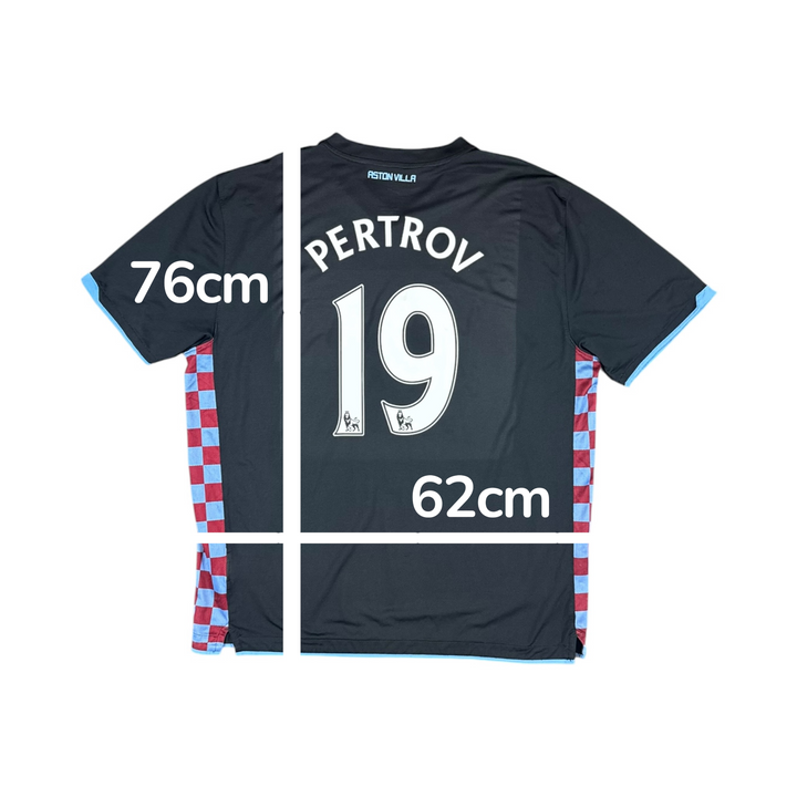 2010-11 Aston Villa Away Shirt PERTROV #19 - 8/10 - (XXL)
