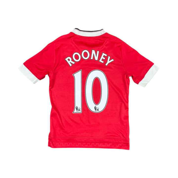 2015-16 Manchester United Nike Home Shirt #10 ROONEY - 7/10 - (9-10 Years)