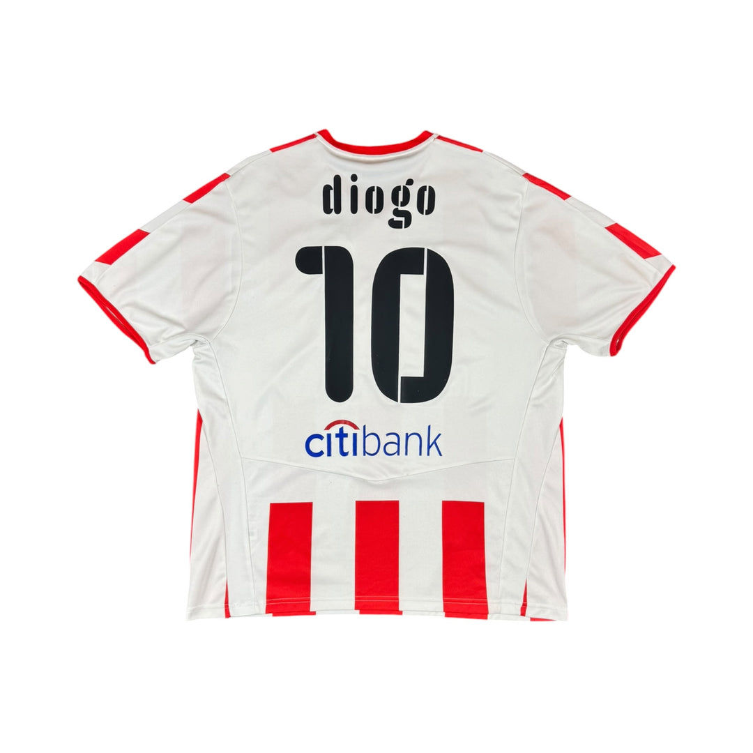 2008-09 Olympiakos Puma Home Shirt DIOGO #10 - 8/10 - (XL)