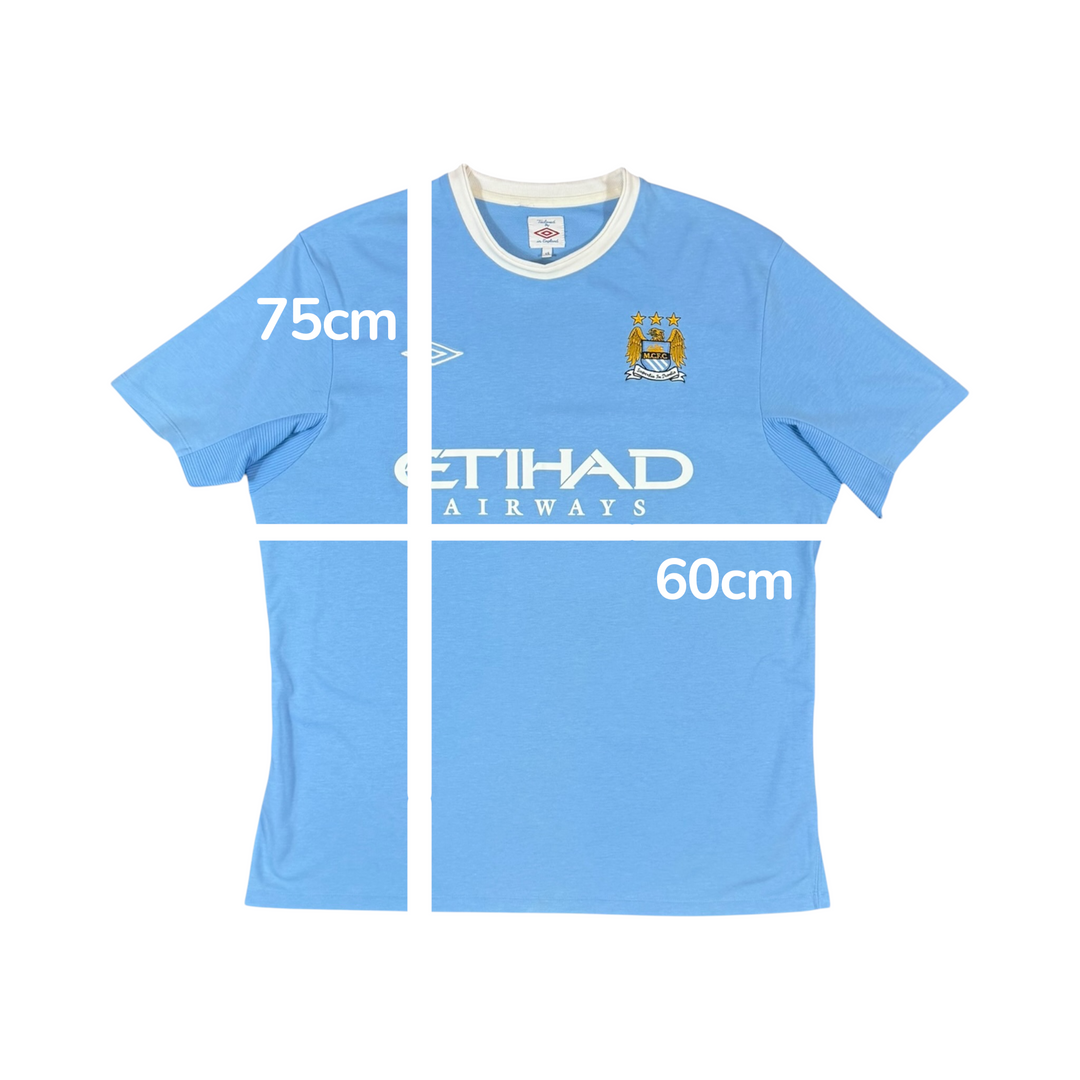 2009-10 Manchester City Umbro Home Shirt - 9/10 - (XL)