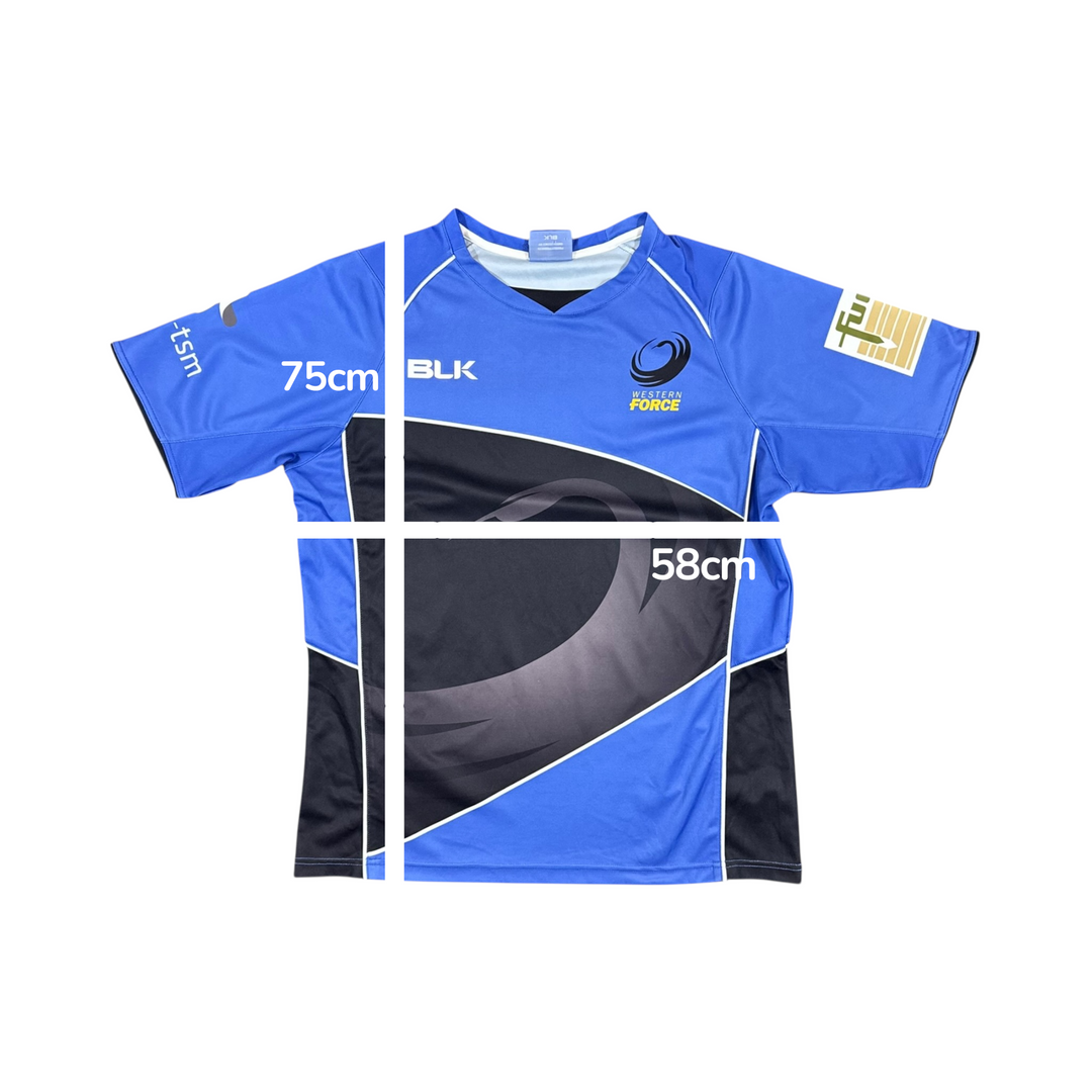 2014 Western Force Training Rugby Shirt - 8/10 - (XL)