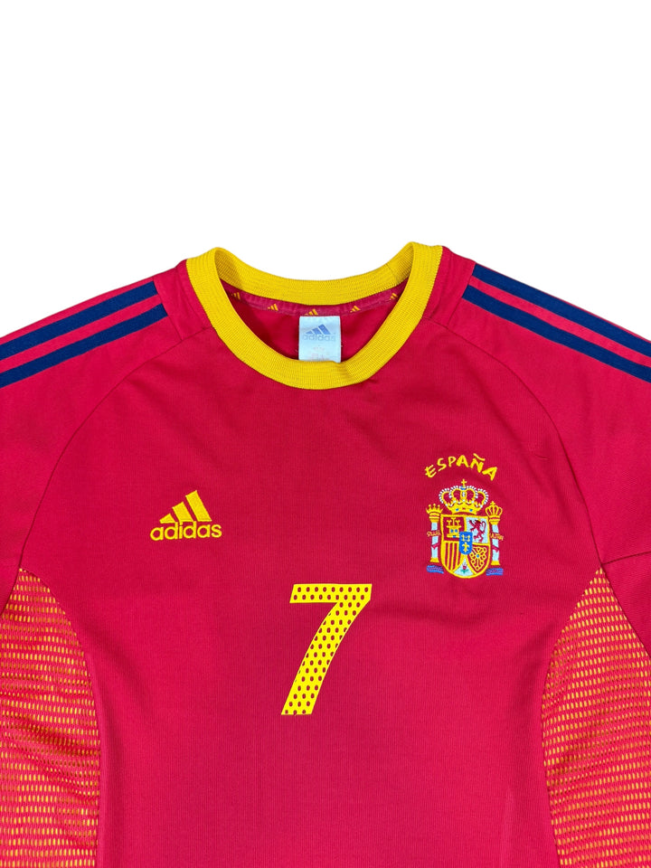 2002/04 Spain Adidas Home Football Shirt #7 Raul - 8/10 - (L)