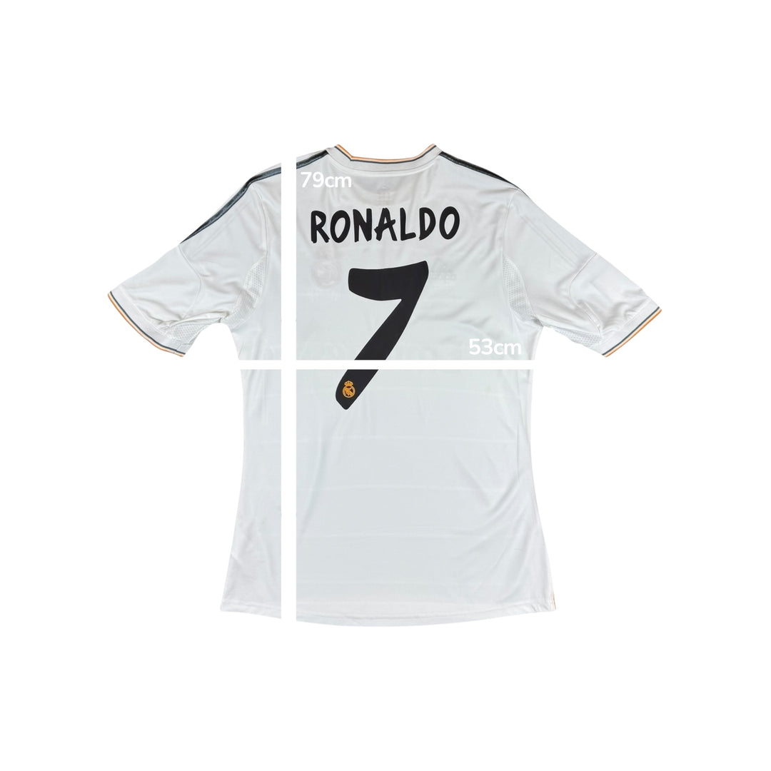 2013-14 Real Madrid Adidas Home Shirt #7 RONALDO - 8/10 - (L)