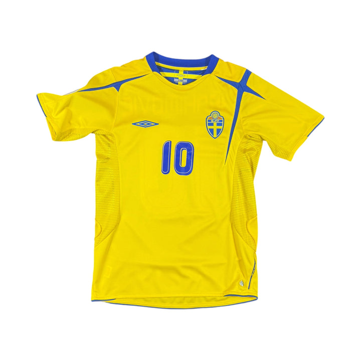 2005-06 Sweden Umbro Home Shirt IBRAHIMOVIC #10 - 10/10 - (S)