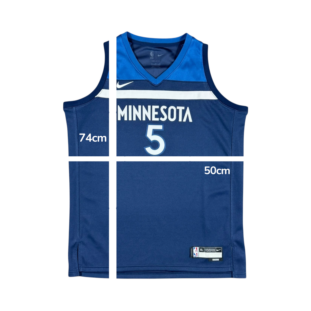 2023-24 Minnesota Timberwolves Nike Basketball Jersey #5 EDWARDS - 8/10 - (Youth XL)