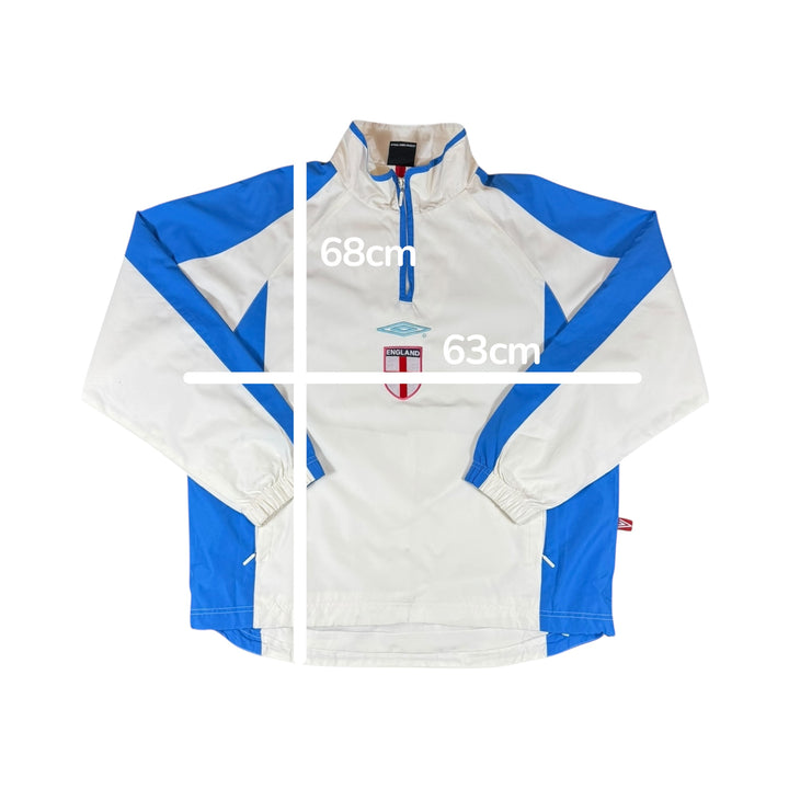 2002 England Umbro 1/4 Zip Jacket - 9/10 - (XL)