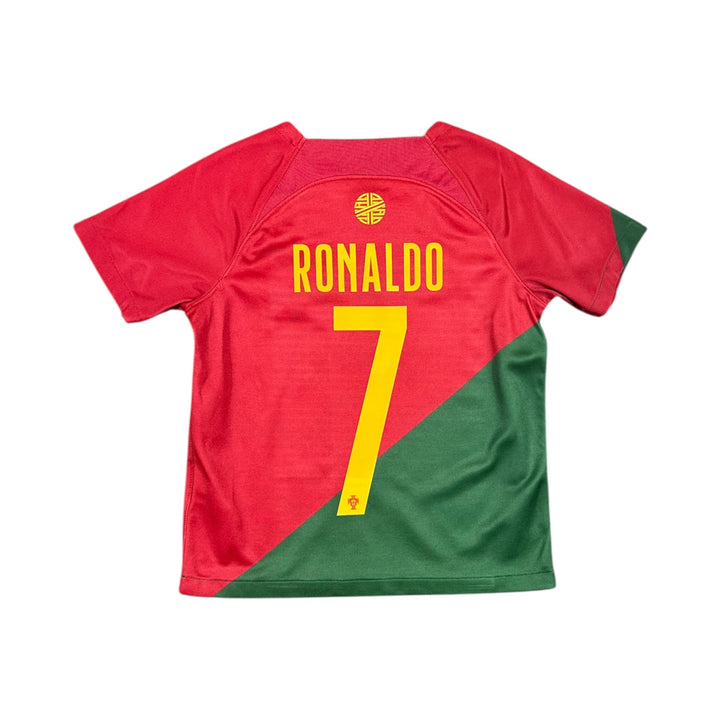 2022-23 Portugal Nike Home Shirt #7 RONALDO - 9/10 - (7-8 Years)