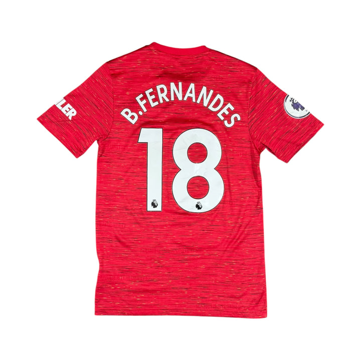 2020-21 Manchester United Adidas Home Shirt #18 FERNANDES - 7/10 - (S)