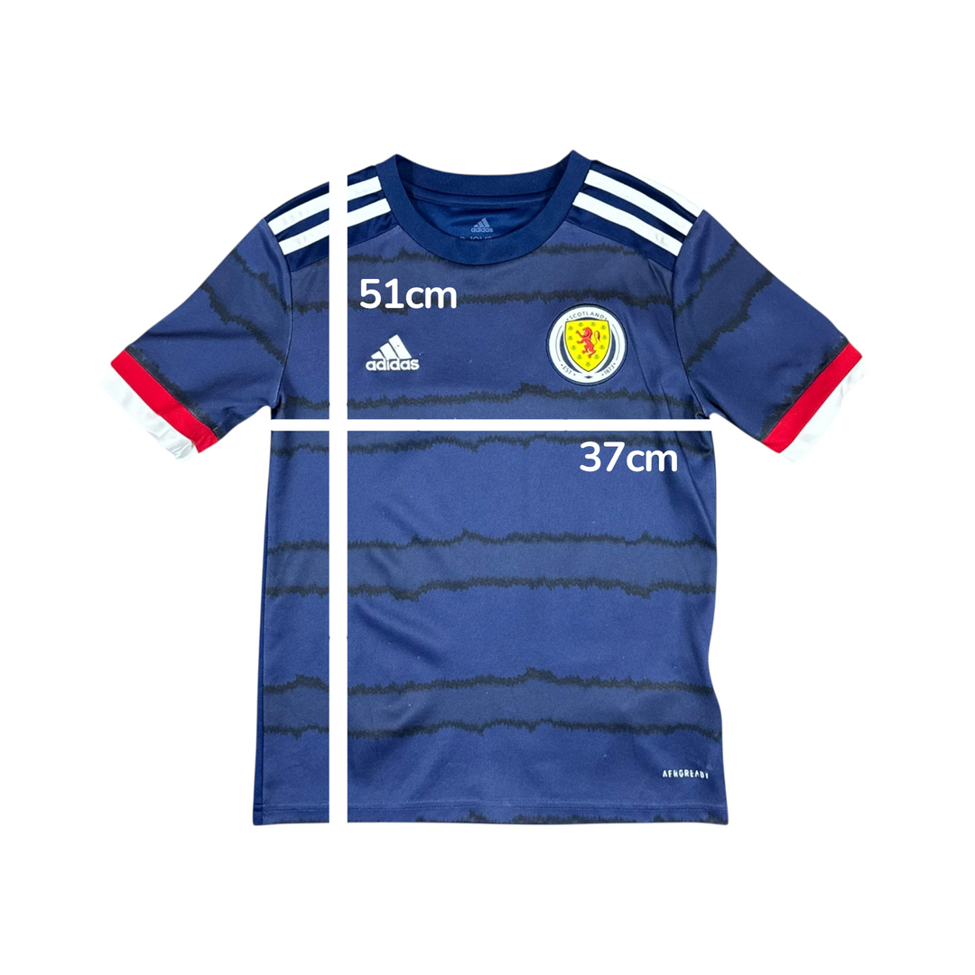 2020-22 Scotland Adidas Home Shirt - 8/10 - (9-10 Years)
