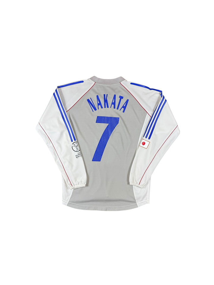 2002-04 Japan Adidas Away Longsleeve Shirt #7 NAKATA - 9/10 - (XL)