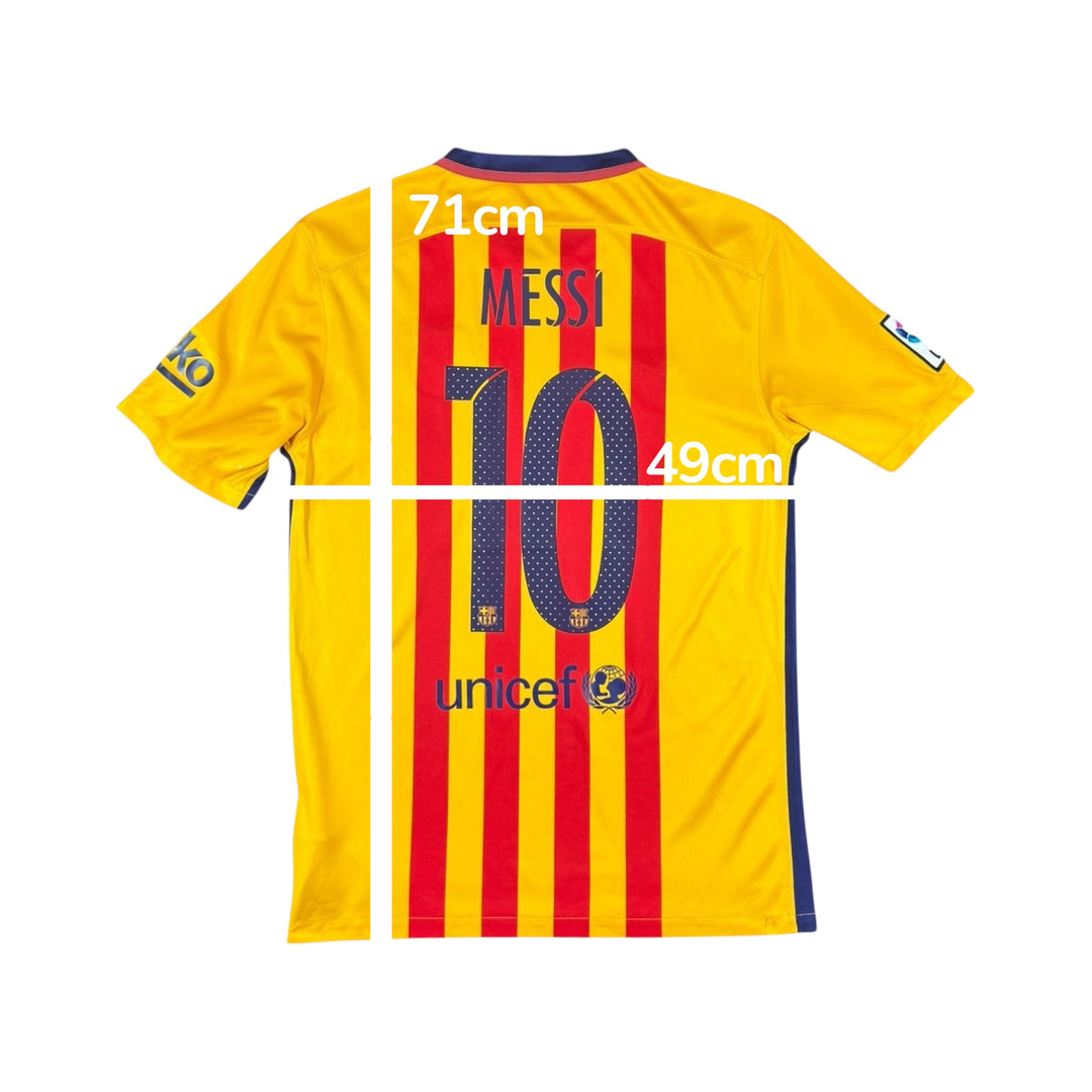 2015-16 Barcelona Nike Away Shirt #10 MESSI - 7/10 - (M)