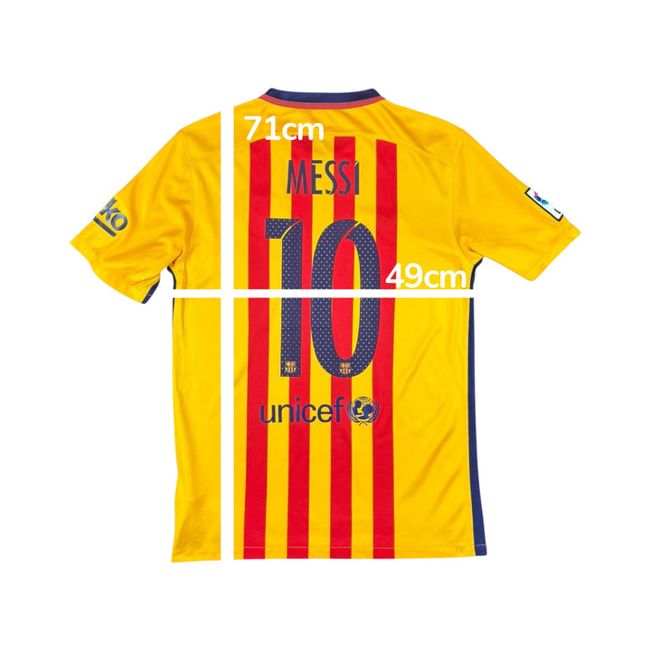 2015-16 Barcelona Nike Away Shirt #10 MESSI - 7/10 - (M)