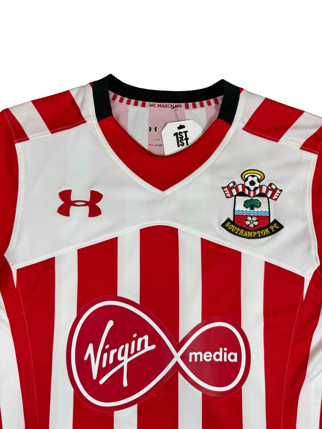 2016/17 Southampton Under Armour Home Football Shirt - 9/10 - (S)