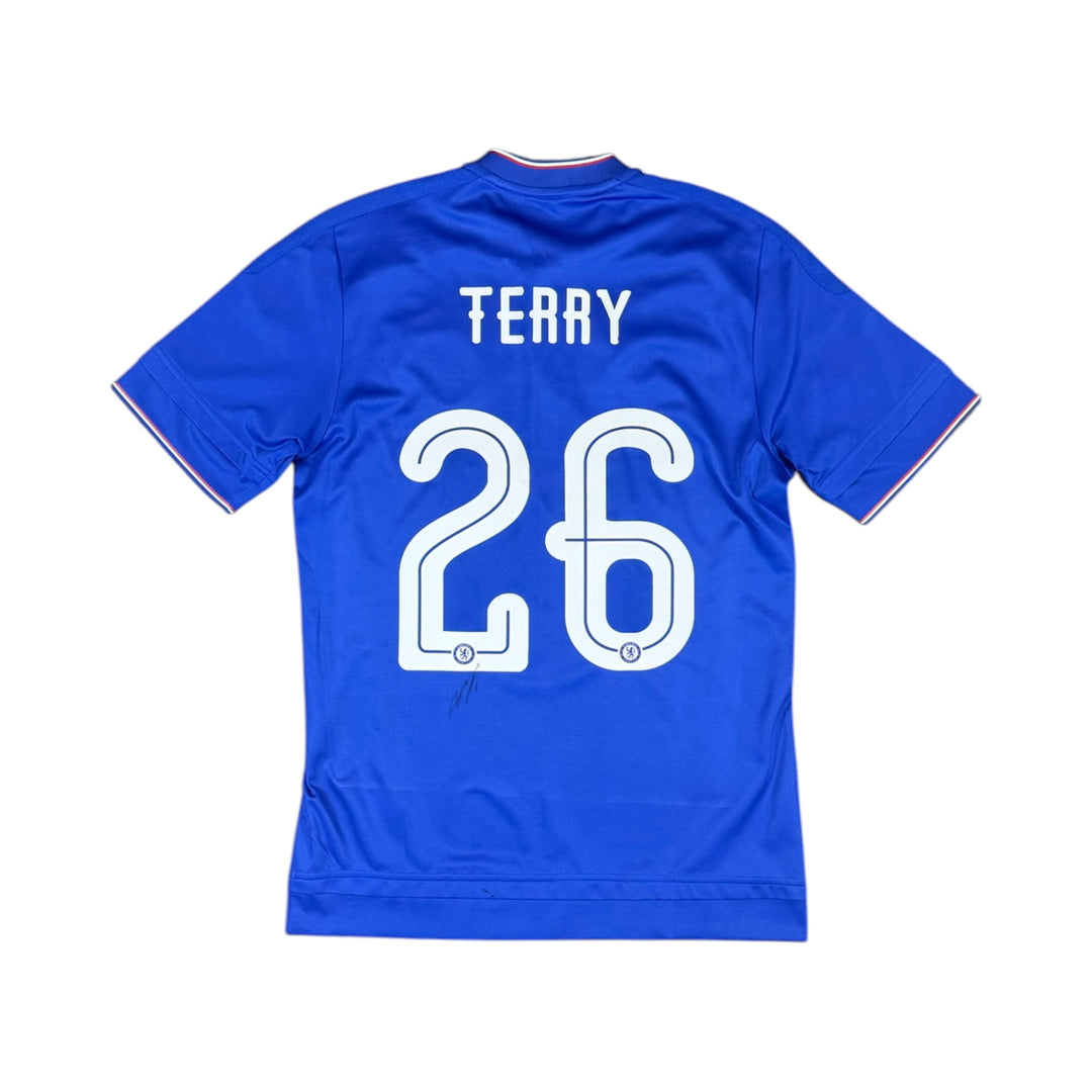 2015-16 Chelsea Signed Home Shirt TERRY #26 - 8/10 - (S)