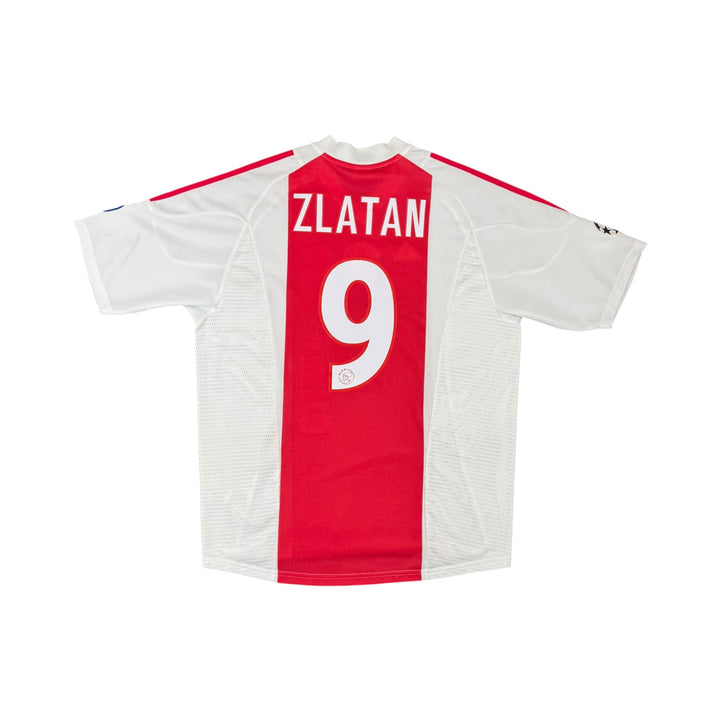2003-04 AJAX Adidas Home Shirt ZLATAN #9 - 9/10 - (L)