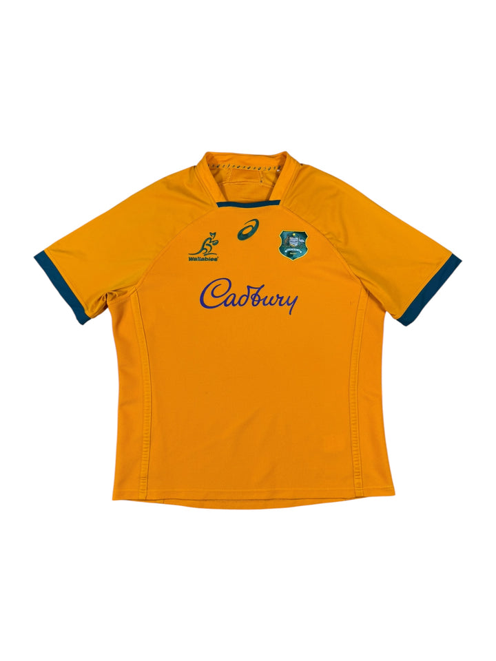 2023 Australia Wallabies ASICS Home Rugby Shirt - 8/10 - (2XL)