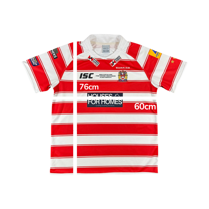 2014 Wigan Warriors ISC Rugby League Shirt #13 LOCKERS - 9/10 - (2XL)