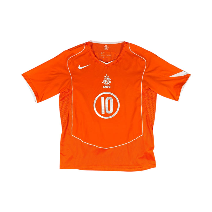 2004-06 Netherlands Nike T90 Reissue Home Shirt #10 V. NISTELROOY - 10/10 - (XL)