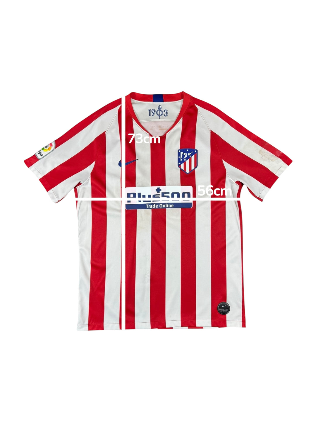 2019/20 Atletico Madrid Nike Home Shirt #9 MORATA - 6/10 - (L)