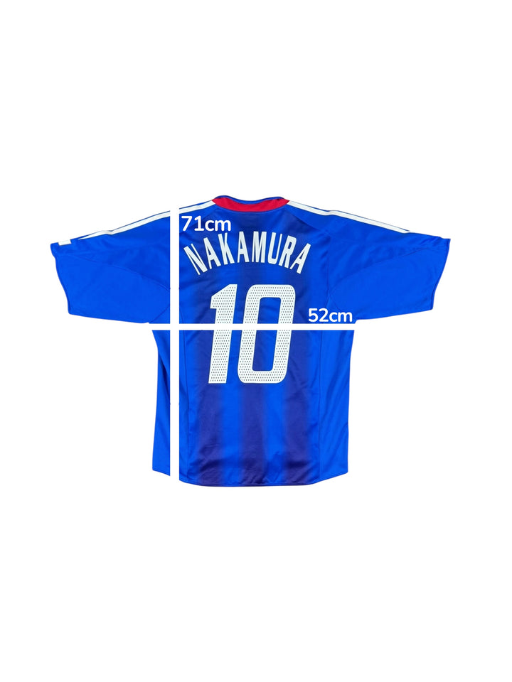 2004-06 Japan Adidas Home Player Authentic Home Shirt #10 NAKAMURA - 9/10 - (M)