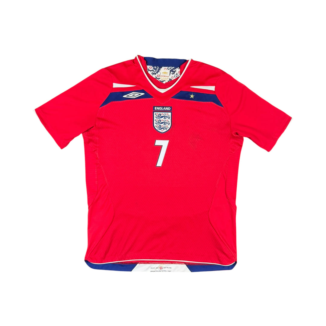 2008-10 England Umbro Away Shirt BECKHAM #7 - 7/10 - (L)