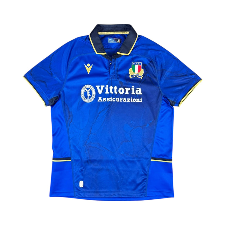 2025-26 Italy Macron Home Rugby Shirt - 9/10 - (L)