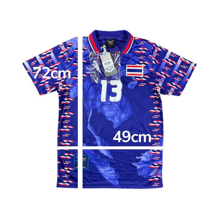 1997-98 Thailand Grand Sport Reissue Home Shirt K.SENAMUANG #13 Brand New (L)