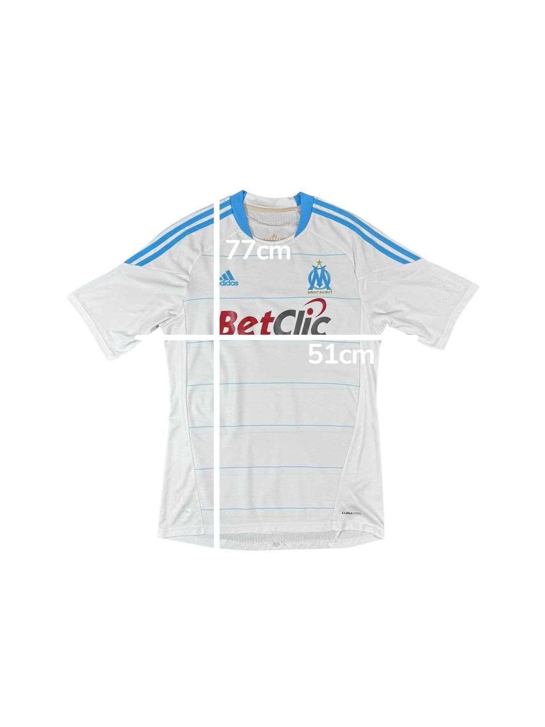 2010-11 Marseille Adidas Home Shirt - 8/10 - (M)