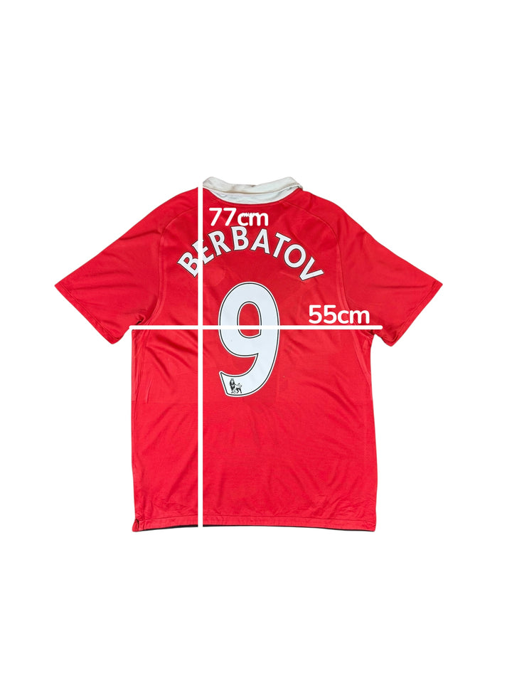 2010/11 Manchester United Nike Home Shirt #9 BERBATOV - 7/10 - (L)