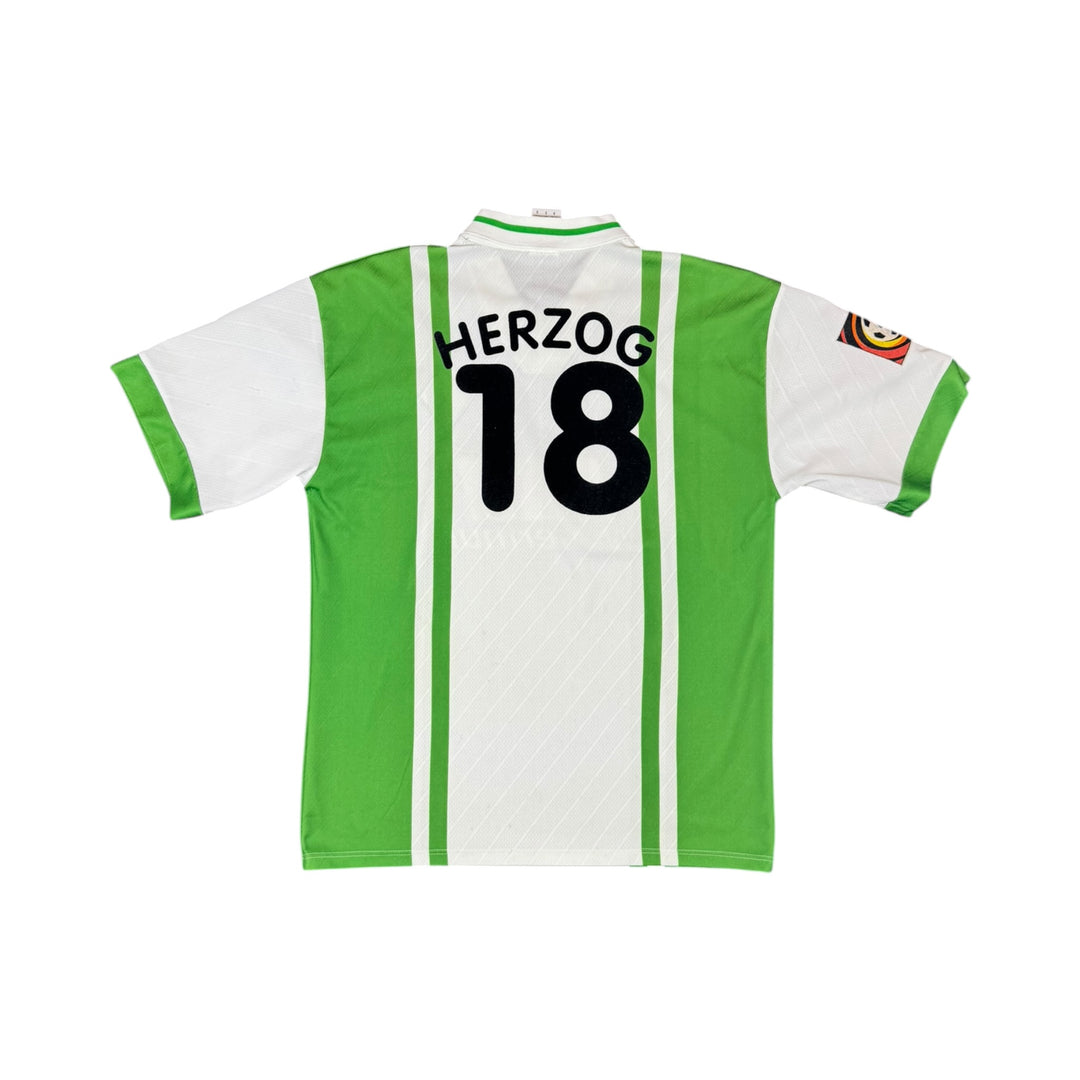 1996-97 Werder Bremen Puma Home Shirt HERZOG #18 - 9/10 - (S)