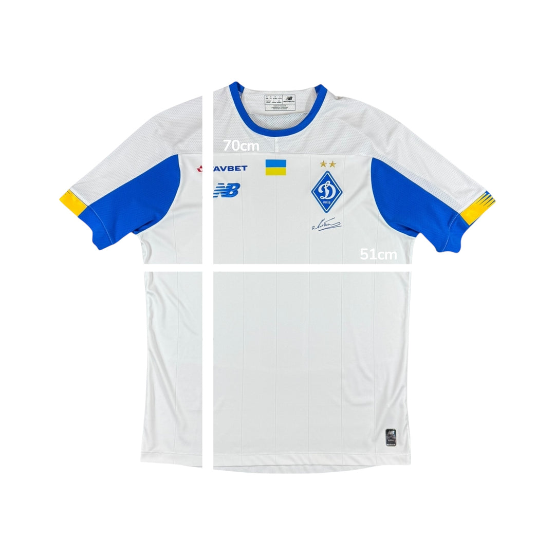 2019-20 Dynamo Kyiv Home Shirt Player Authentic - 9/10 - (M)