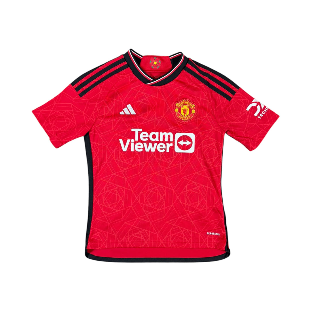 2023-24 Manchester United Home Shirt MAINOO #37 - 9/10 - (11-12 Years)