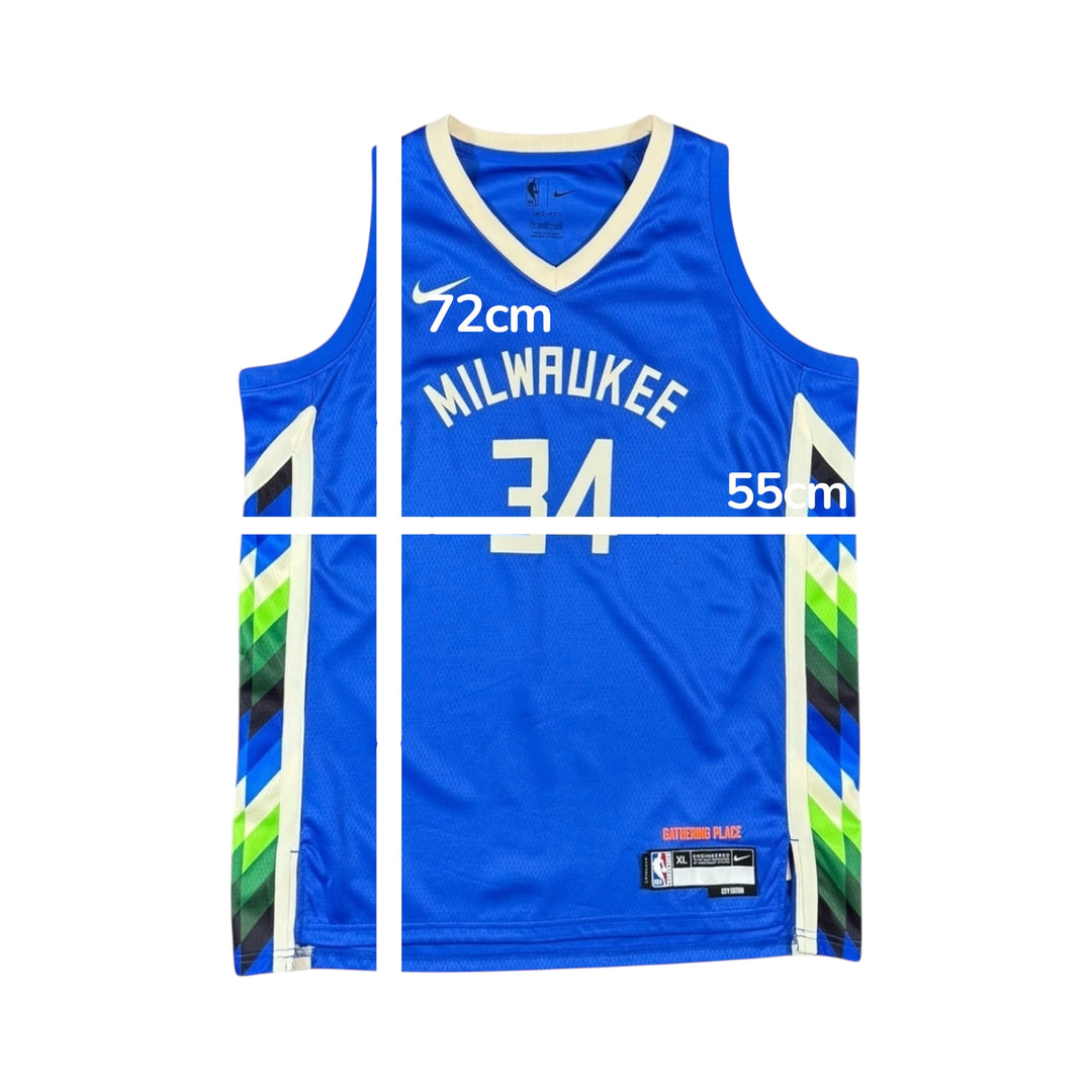 2022-23 Milwaukee Bucks Nike Swingman Basketball Jersey #34 ANTETOKOUNMPO - 8/10 - (15-16 Years)
