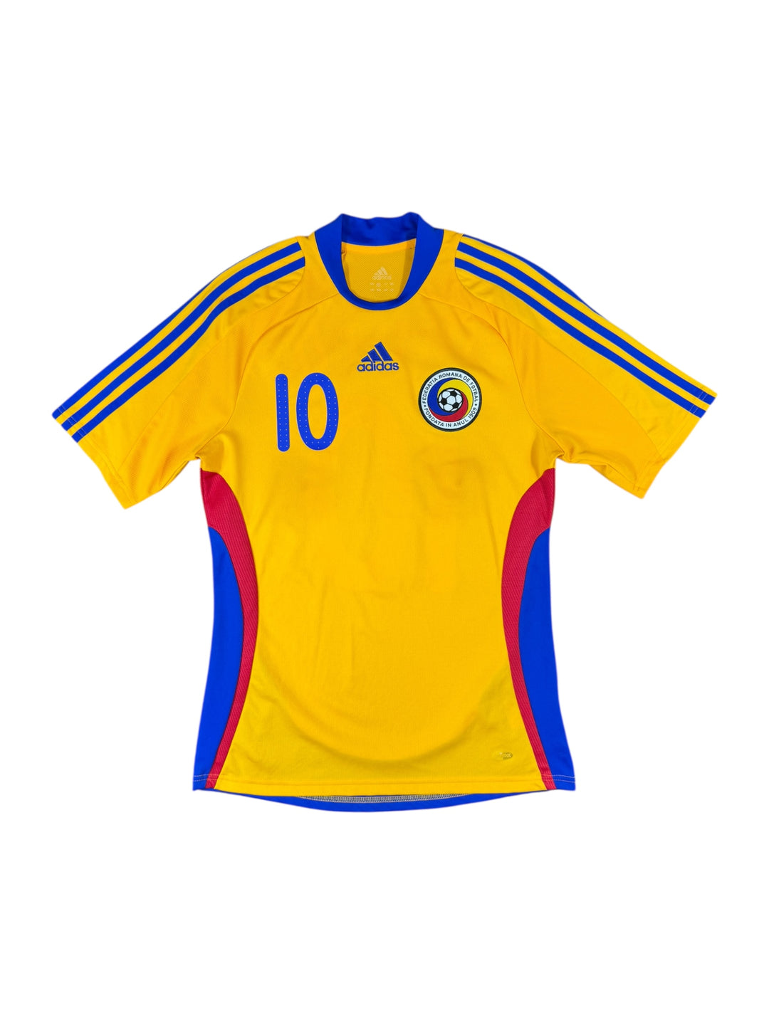 2008/10 Romania Adidas Home Football Shirt #10 MUTU - 9/10 - (M)