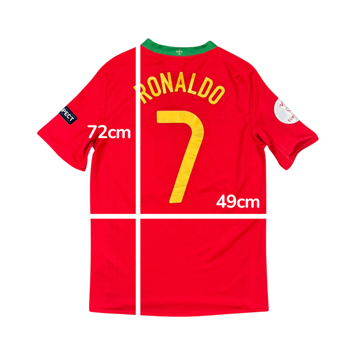 2008-10 Portugal Nike Home Shirt RONALDO #7 - 9/10 - (S)