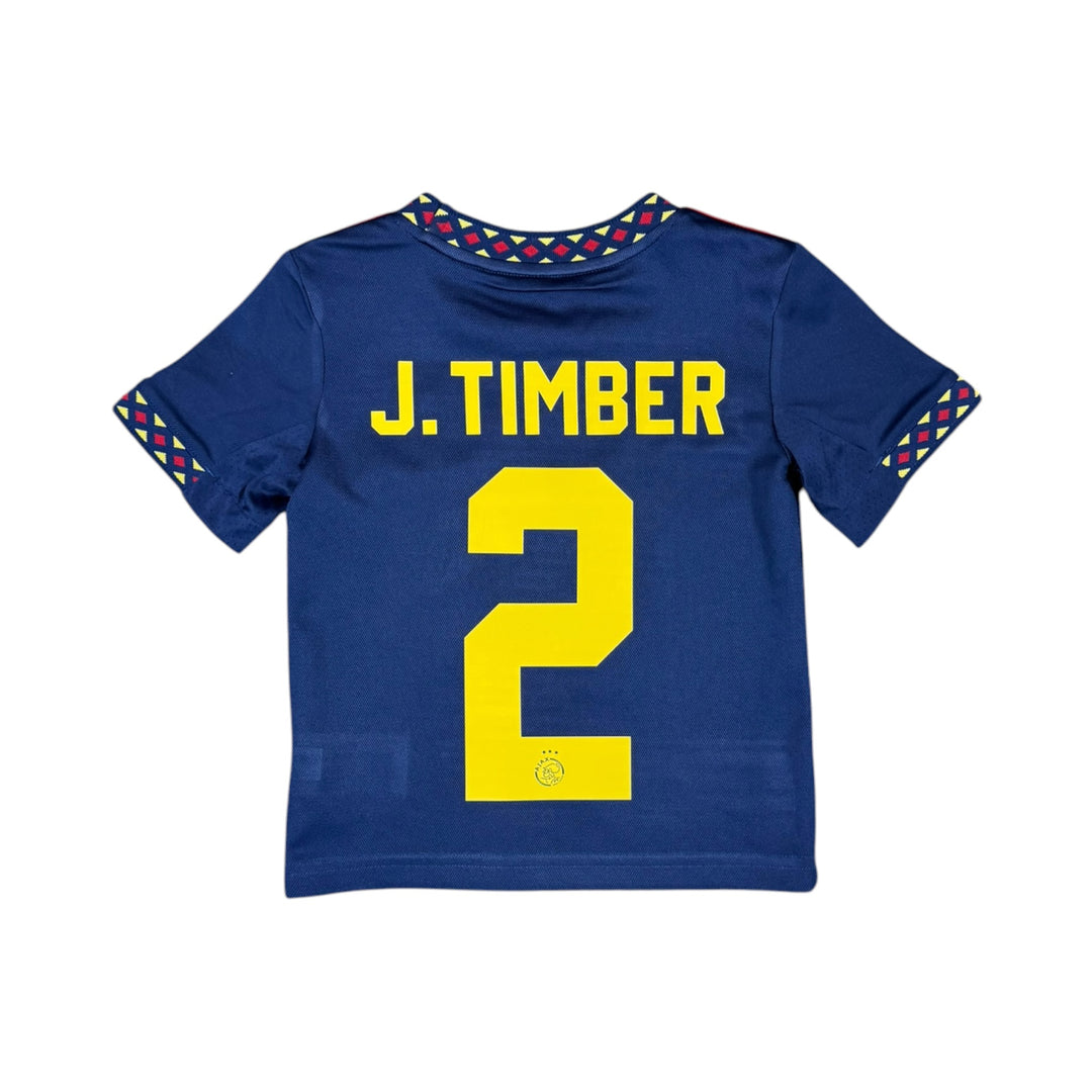 2022-23 Ajax Adidas Away Shirt J. TIMBER #2 - 9/10 - (3-4 Years)