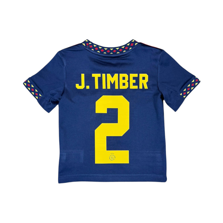2022-23 Ajax Adidas Away Shirt J. TIMBER #2 - 9/10 - (3-4 Years)