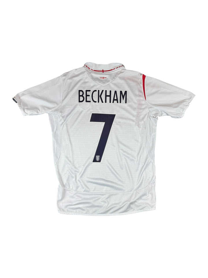 2005/07 England Umbro Home Football Shirt #7 BECKHAM - 8/10 - (L)