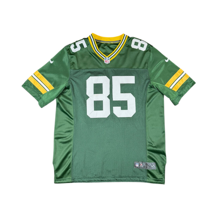 2006 Green Bay Packers #85 JENNINGS Home NFL Shirt - 7/10 - (XL)