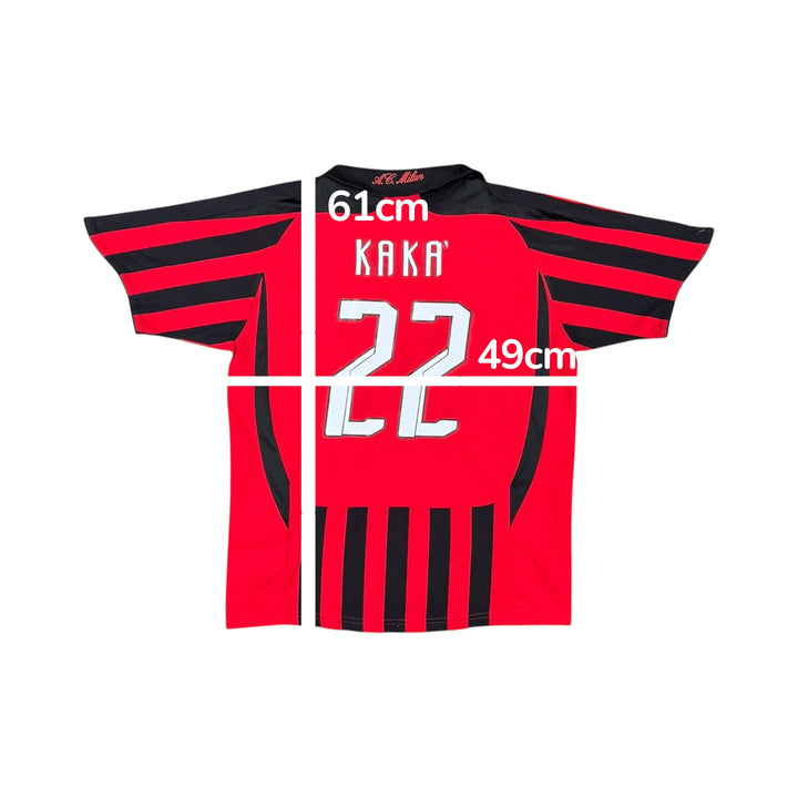2007-08 AC Milan Adidas Home Shirt #22 KAKA - 8/10 - (13-14 Years)