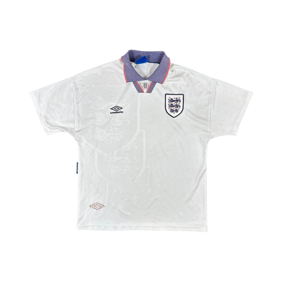 1993-95 England Umbro Home Shirt - 8/10 - (L)