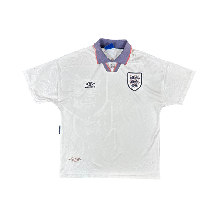 1993-95 England Umbro Home Shirt - 8/10 - (L)