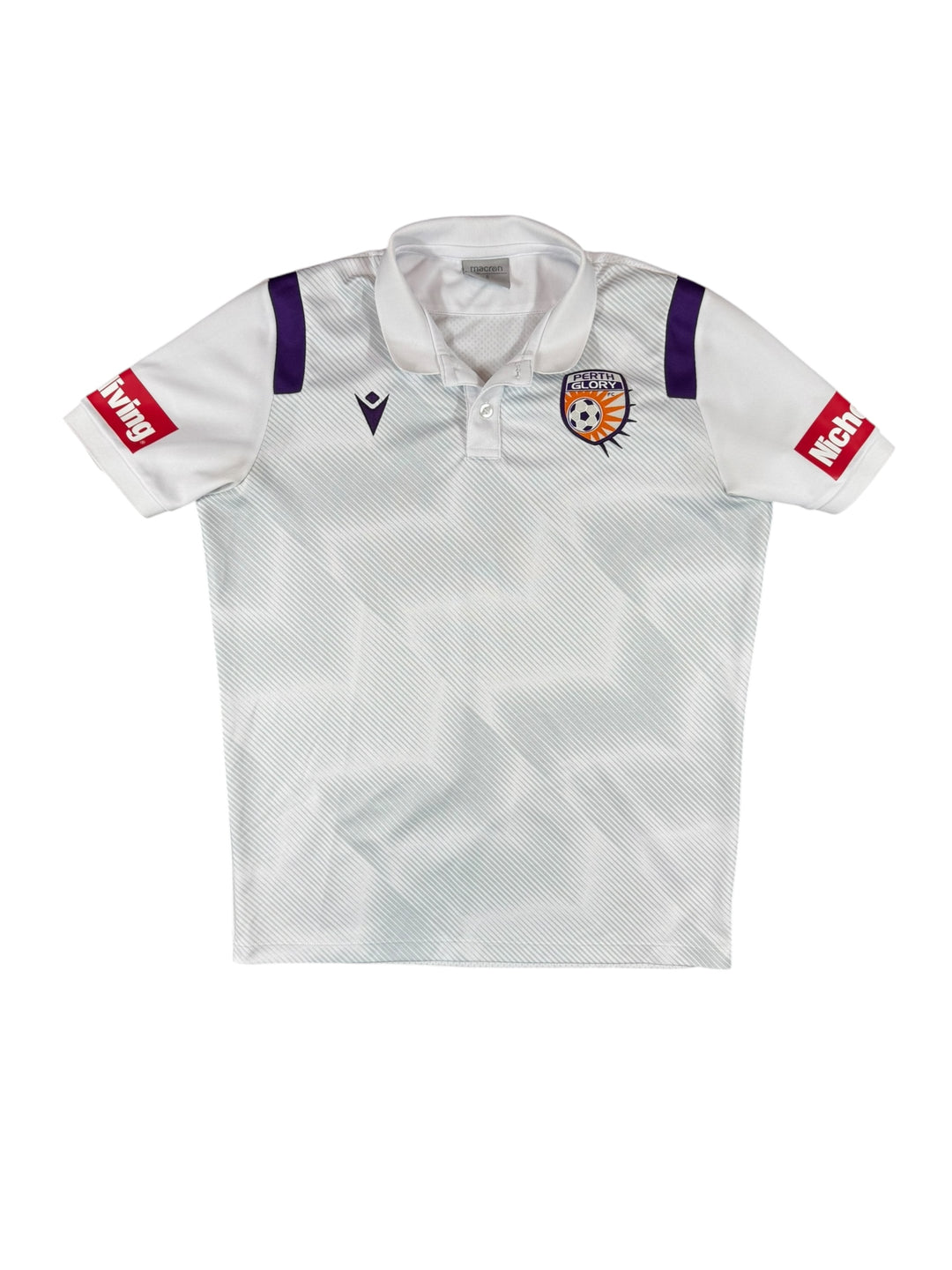 2018/19 Perth Glory Macron Football Polo Shirt - 9/10 - (S)